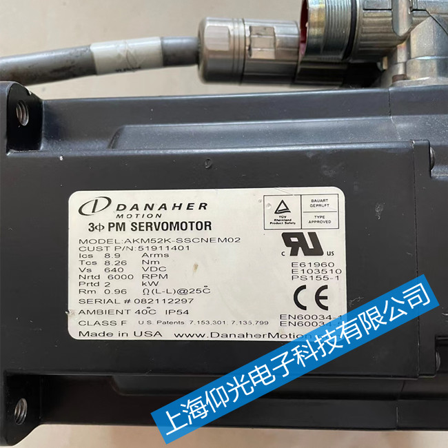 Danaher丹納赫伺服電機AKM44G-ANC2R-00維修教程視頻經驗