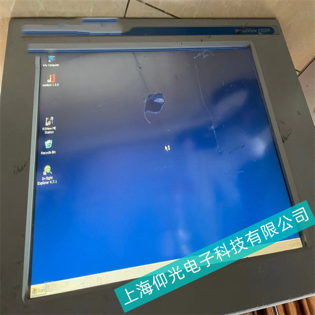 物料處理系統AB羅克韋爾工控機6181P-19A2SW71AC顯示花紋、線條,花屏