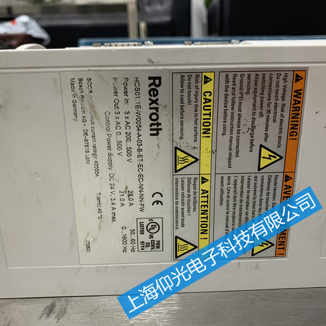 力士樂HCS系列伺服驅動器開機報警顯示F8113維修處理