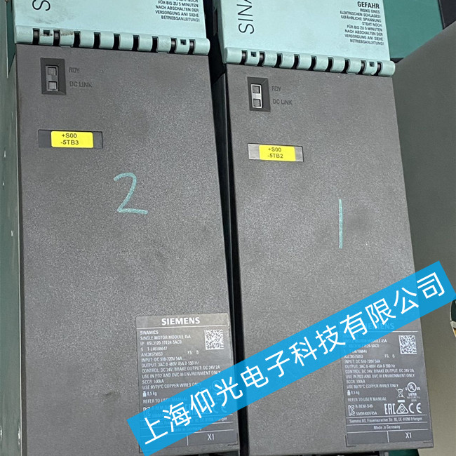 西門子伺服驅動器維修6SL3120-1TE24-5AC0報警A07015維修